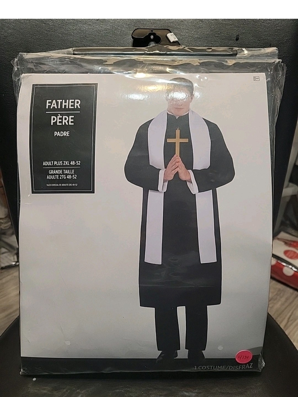 Father Priest Costume Preacher Set Adult Men Plus Size 2XL 48-52 #4134 #4151